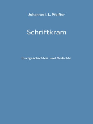 cover image of Schriftkram